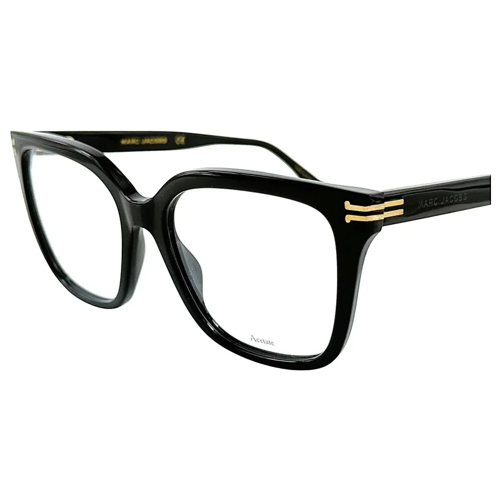 Marc Jacobs MJ 1038 Womens Plastic Eyeglass Frame 807 Black 52-17 Spring Hinges